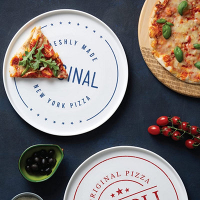 Set of 2 World Foods New York Pizza Plate 31cm