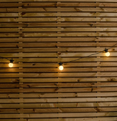 Set of 20 Indoor Outdoor Connectable Party Festoon Lights with Warm White LEDs - 3