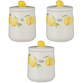 Set of 3 Amalfi Storage Jars with Handle