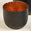 Set of 3 Black and Copper Xmas Table Decoration Christmas Tea Light Holders