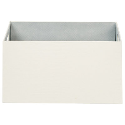 Set of 3 Boxes LARSA Faux Leather Beige