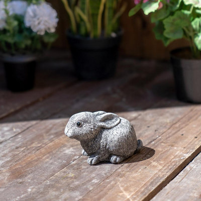Set of 3 Bunny Rabbit Garden Ornaments