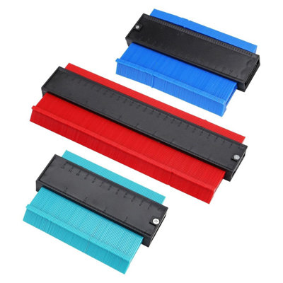 Set of 3 Contour Duplicator Gauges, Durable ABS Plastic for Metal Profile Copying