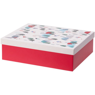 Set of 3 Durable Christmas Xmas Large Gift Stacking Nesting Storage ...
