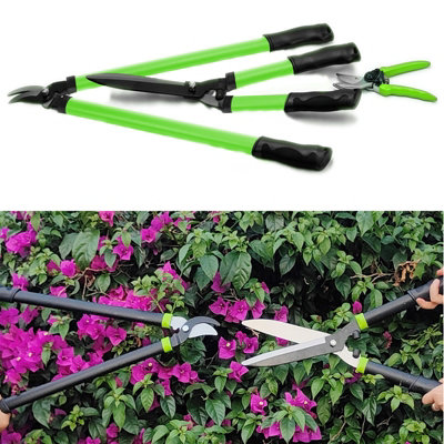 Set Of 3 Garden Tools Lopper Shears Secateurs Hedge Tree Cutter Pruning Trimmer