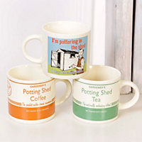 Set of 3 Gardeners Coffee & Tea Mugs