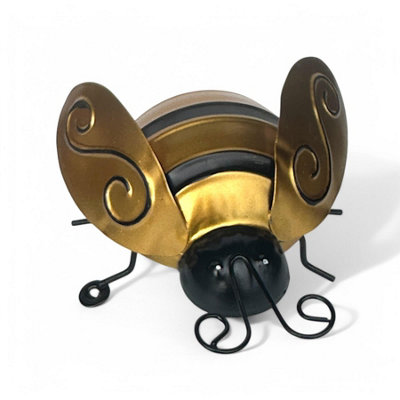 Set of 3 metal Bee wall art home or garden decorations