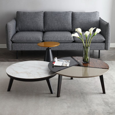 Set of  3 Modular Tables - Triple Luxe Mosaic Coffee Tables