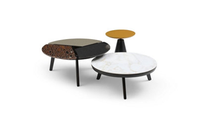 Set of  3 Modular Tables - Triple Luxe Mosaic Coffee Tables