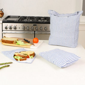 Set of 3 Riviera Picnic Sandwich Bags Gift Idea