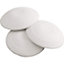 Set of 3 Self Adhesive White Door Handle Wall Guard Protectors - Prevent Dents, Cracking & Dirty Marks - Each 5.5cm Diameter