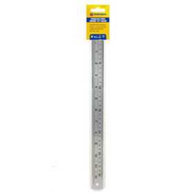 Set Of 3 Stainless Steel Rule 12 Inch Metal Set Engineers Measuring Ruler Hand Tool 300Mm