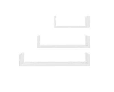 Wood Grain U-Shelves Set