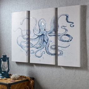 Set of 3 Under The Sea Printed Canvases