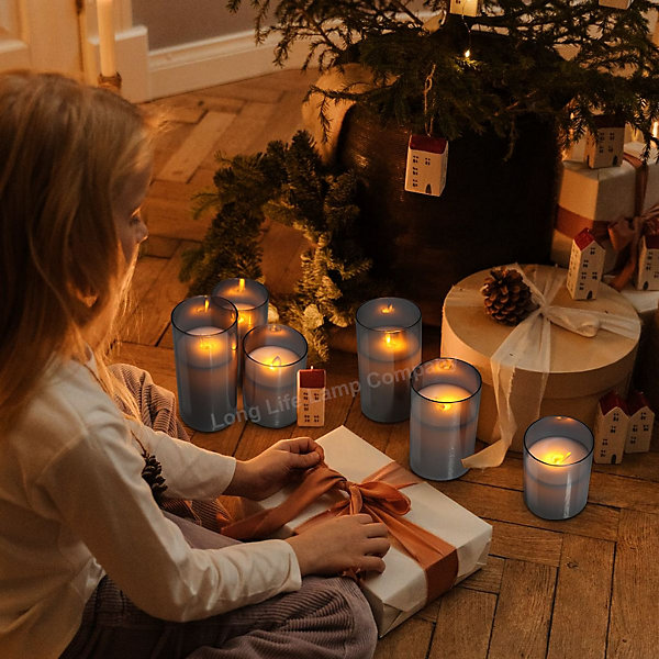 NURADA Flameless Candles with Remote Timer: 3D Wick Battery Operated Led Pillar Unbreakable Acrylic Fake Candle Set for Home Decoration Romantic Ambiance - Pure White 3 Pack NURADA Flameless Candles with Remote Timer: 3D Wick Battery Operated Led Pillar Unbreakable Acrylic Fake Candle Set for Home Decoration Romantic Ambiance - Pure White 3 Pack