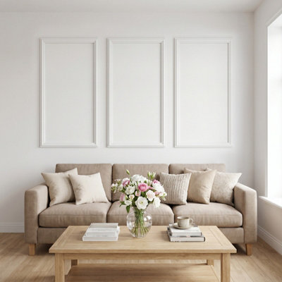 Set of 3 Waterproof Self-Adhesive Pre-Cut Wall Moulding Frame Kit 3 Frames