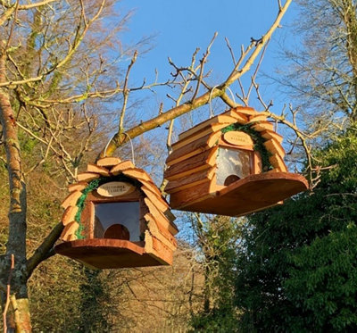 Set of 3 Wooden Wildlife Squirrel Feeders - 5