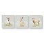 Set of 3 Woodland Animals Printed Canvas Wall Art