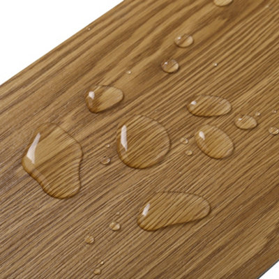 Set of 36 Brown Rustic Style Wood Grain Self Adhesive Plank PVC Laminate Flooring Covering 5m²
