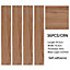 Set of 36 Brown Waterproof Rustic Lifelike Wood Grain Self Adhesive PVC Laminate Flooring Planks, 5m² Pack