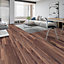 Set of 36 Brown Wood Grain Self Adhesive PVC Laminate Flooring Planks for Home Decor, 5m² Pack