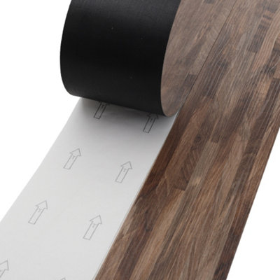 Set of 36 Brown Wood Grain Self Adhesive PVC Vinyl Tiles Flooring Plank Covering 5m²