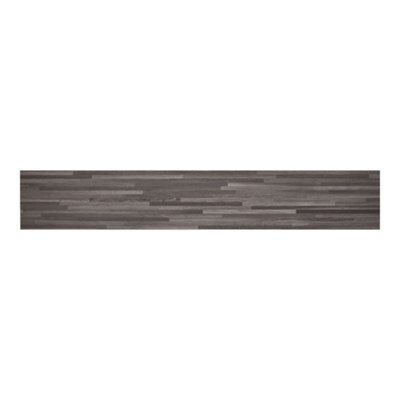 Set of 36 Grey Wood Grain Effect Self Adhesive Plank PVC Flooring Waterproof Covering 5m²