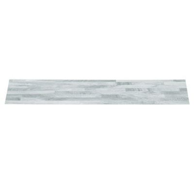 Set of 36 Light Grey Realistic Wood Effect Self Adhesive Vinyl Tiles Flooring Covering 5m²