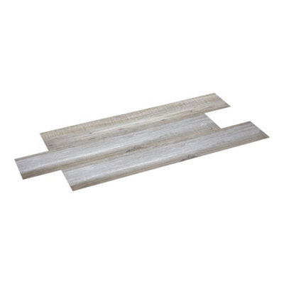 Set of 36 Wood Grain Effect Self Adhesive Plank PVC Flooring Waterproof Covering 5m²