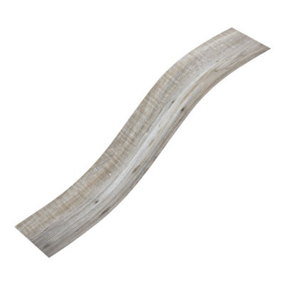 Set of 36 Wood Grain Effect Self Adhesive Plank PVC Flooring Waterproof Covering 5m²