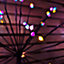 Set of 4 1m Sputnik Path Finder Christmas Lights Decoration with Rainbow LEDs