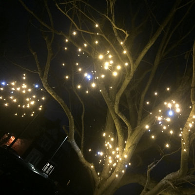 Set Of 4 45cm LED Sparkle Twinkling Balls Mixed White Price Comparisons | Compare The Build