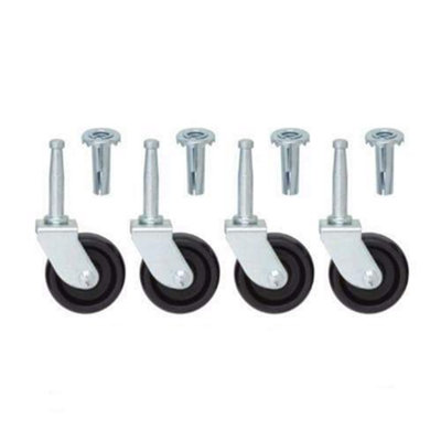 Set of 4 Bed Castor Wheels With Inserts