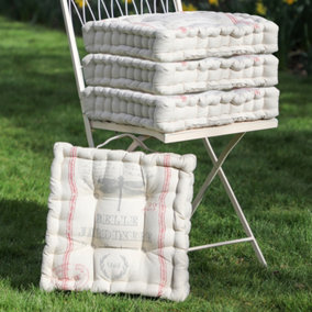 Set of 4 Belle Jardinere Outdoor Garden Cushion Seat Pad
