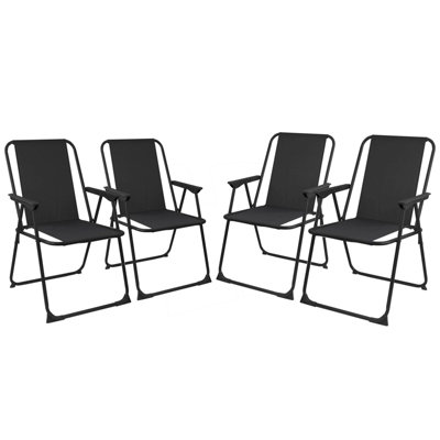 Black outdoor folding chairs new arrivals