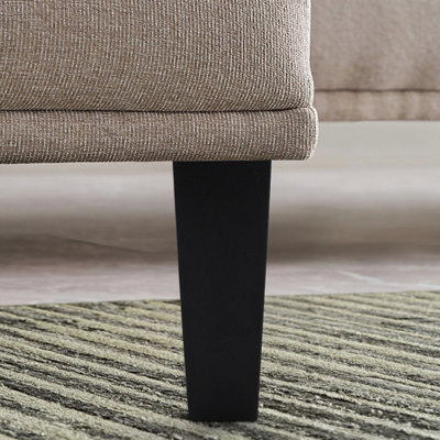 Set of 4 Black Square Wooden Furniture Legs Table Legs H 20cm