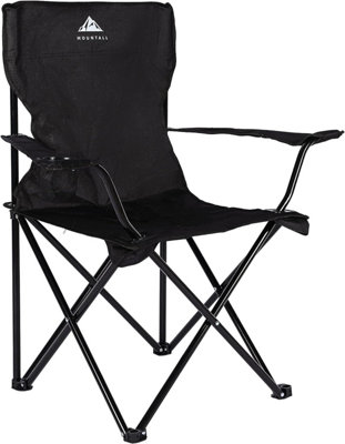Set of 4 Camping Quick Folding Chair with Carrying Bag, Arm Rest, Drink Holder