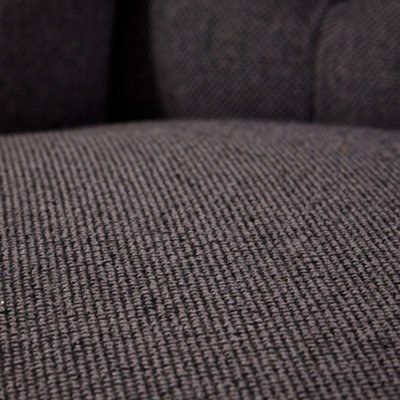 Set of 4 Cannes Button Back Kitchen Furniture Dining Room Chair - Charcoal
