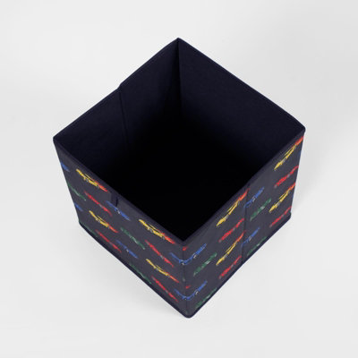 Set Of 4 Car Racer Storage Box Cubes Folding Space Saving Shelf Boxes - 3