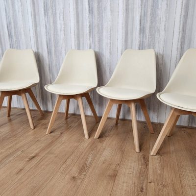Cream dining chairs set of 4 top