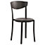 Set of 4 Dining Chairs Black VIESTE