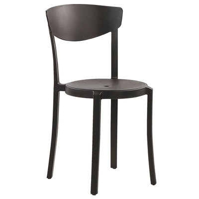 Set of 4 Dining Chairs Black VIESTE