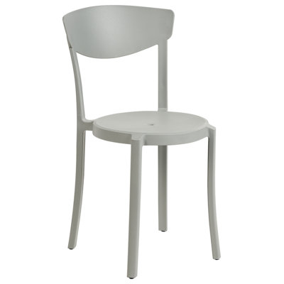 Set of 4 Dining Chairs Light Grey VIESTE