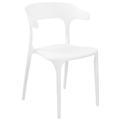 Set of 4 Dining Chairs White GUBBIO