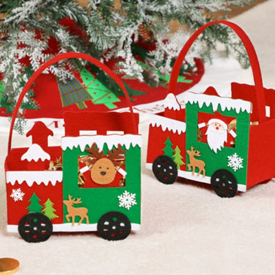 Set of 4 Festive Friends Sustainable Christmas Gift Bags Price Comparisons | Compare The Build