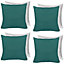 Set of 4 Filled Cushion Water Resistant Outdoor