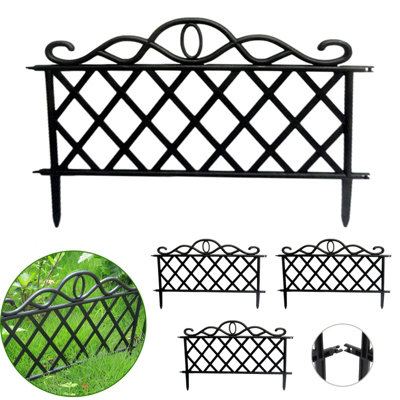 Set of 4 Free Splicing Courtyard Garden Plastic Fence - 5