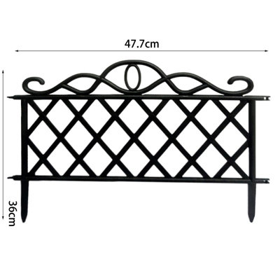 Set of 4 Free Splicing Courtyard Garden Plastic Fence - 6