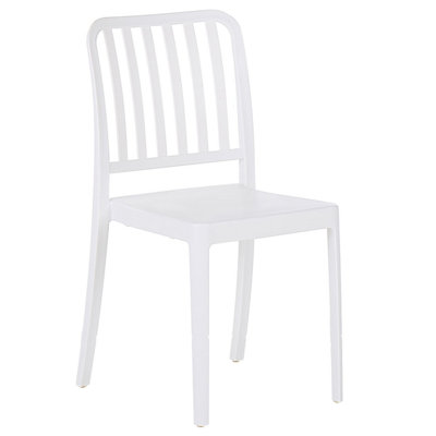 Set of 4 Garden Chairs White SERSALE