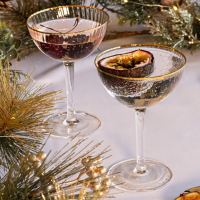 Champagne saucer clearance glass